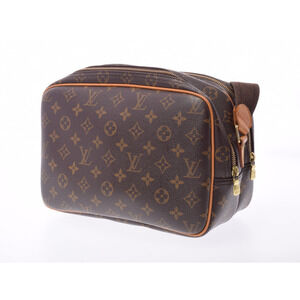Louis Vuitton Crossbody Brown Monogram Leather Shoulder Bag Reporter